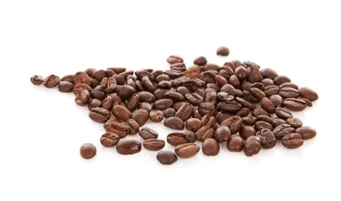 Pile of  roasted coffee beans Stock-Fotos