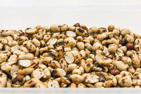 Pile of roasted peanut. Stockfoto's