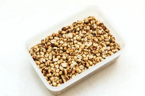 Pile of roasted peanut. Foto stock
