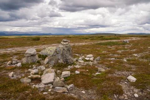 Pile of rocks Flatruet Stock Photos