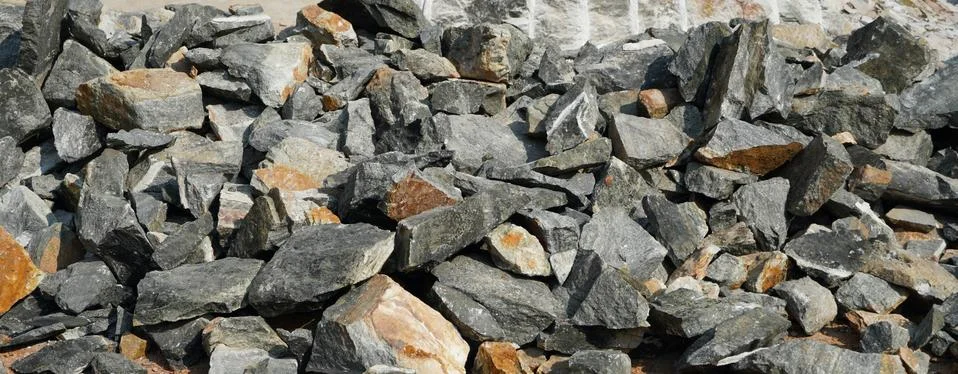 Pile Of Rocks I.E. Lithium Mining And Natural Resources Like Limestone Mining Stock Photos