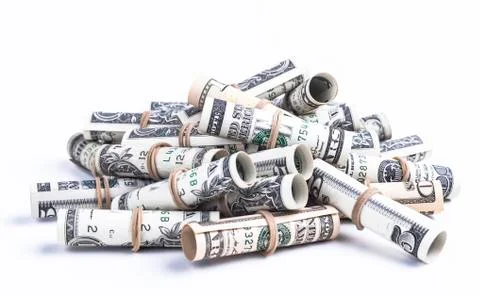 Pile of rolls Stock Photos