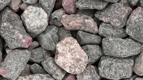 Pile of rubble top view. Top view of gravel or stone. Stock Footage 249951709