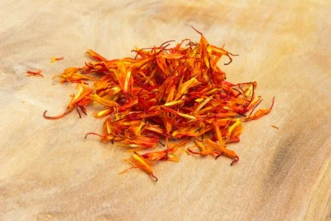 A pile of saffron thread Stock Photos