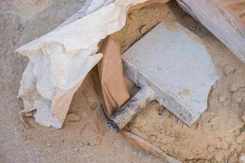 Pile of sand Stock Photos