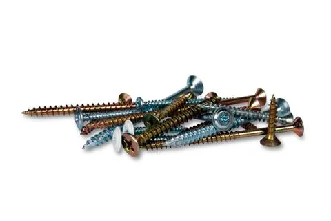 Pile of screws Stock Photos