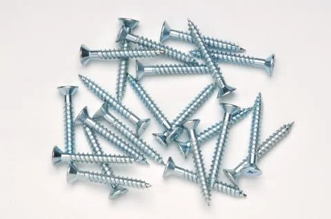 Pile of screws Foto stock