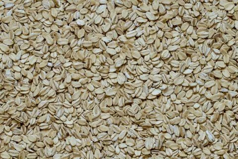 Pile of smashed oat seed Stock Photos
