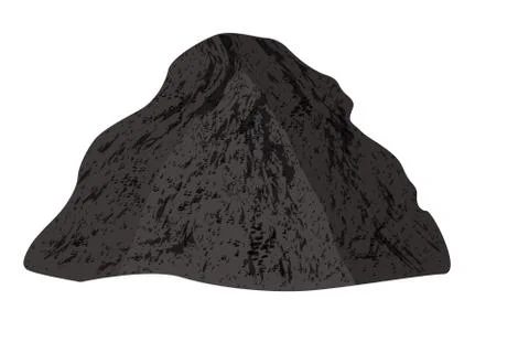 Pile of soil isolated on white background. Stock Illustration