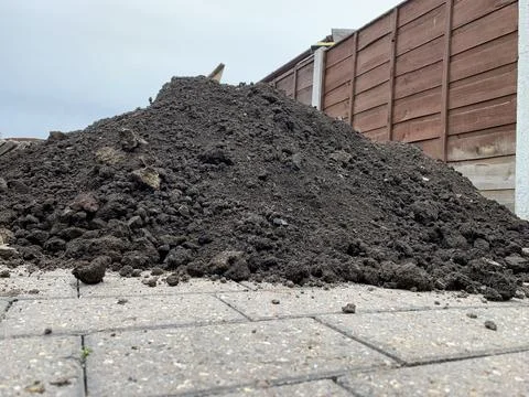 A pile of soil Stock Photos