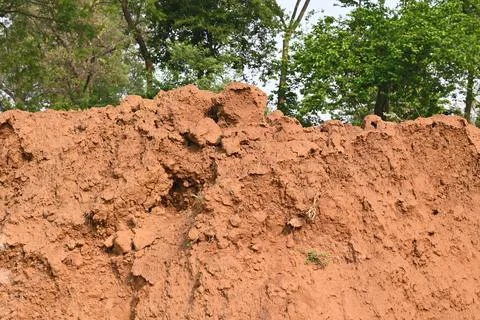 Pile of soil. Stock Photos