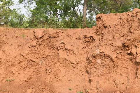Pile of soil. Stock Photos