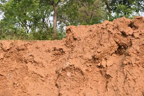 Pile of soil. Stock Photos