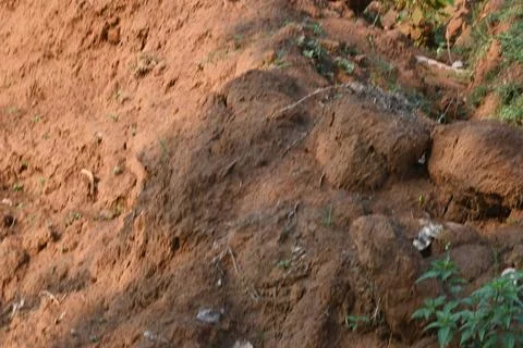 Pile of soil. Stock Photos