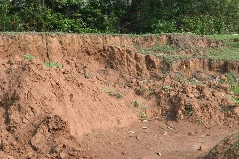 Pile of soil. Stock Photos