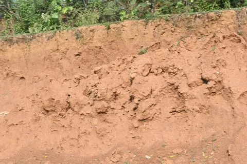 Pile of soil. Stock Photos