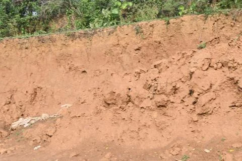 Pile of soil. Stock Photos