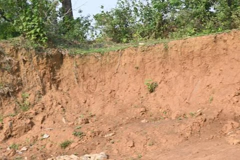 Pile of soil. Stock Photos
