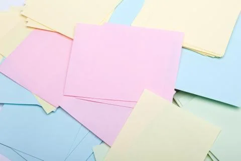 Pile of sticky notes Stock Photos