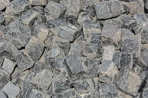 Pile of stone cubes Stock Photos