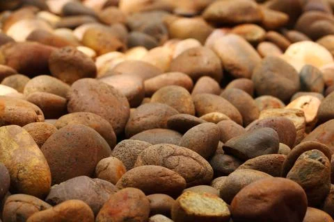 Pile of stone for pattern and background Stock Photos