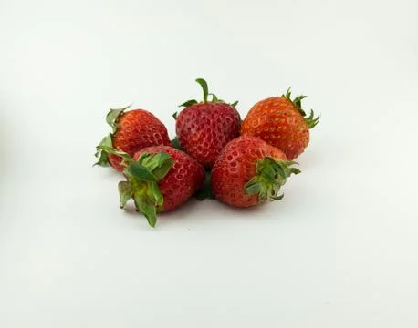 Pile of strawberries Stock Photos