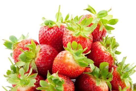 Pile of strawberry Stock Photos