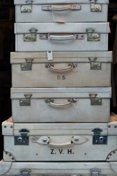 Pile of suitcases Foto stock