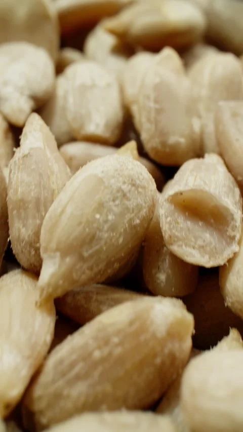 Pile of sunflower seeds without shell. Texture of sunflower kernels. Vegetarian Stock-Footage 293161316
