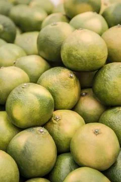 Pile of tangerines as a background Stock Photos