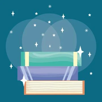 Pile text books icon Illustrazione stock