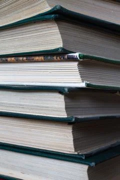 Pile of thick books Stock Photos