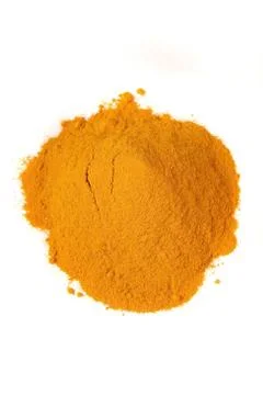 Pile of turmeric Foto stock