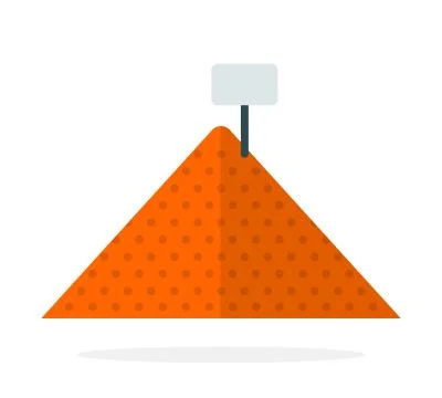 Pile of turmeric vector flat isolated Stock Illustration