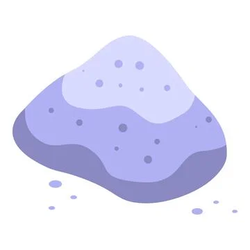 Pile of violet sand representing rare mineral resource Stock Illustration