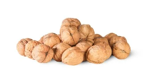 Pile of walnuts Foto stock