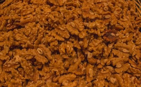 A pile of walnuts Stock Photos