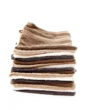 Pile of washclothes Stock Photos