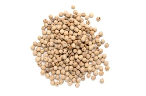 Pile of white pepper Foto stock