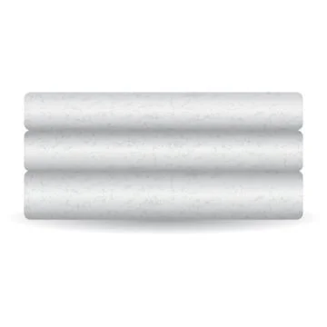 Pile of white towels with terry structure Stock Illustration