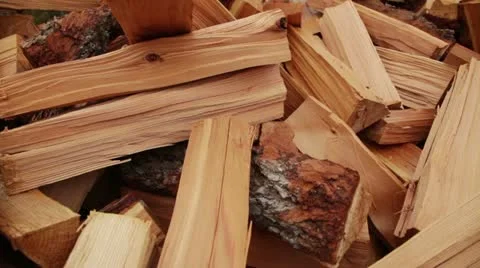Pile of wood Stock Footage 21992830