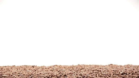Pile of wooden pellets Stock Footage 99014201