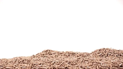 Pile of wooden pellets Stock Footage 99014229