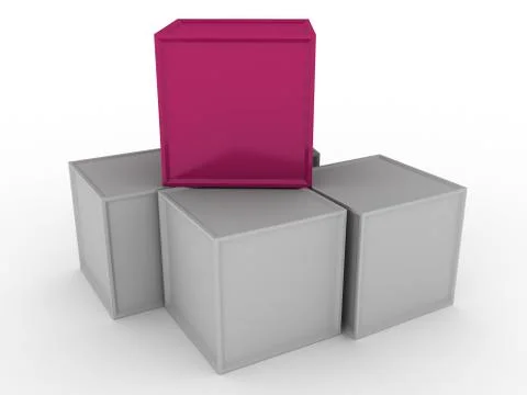 Pile of wrapping crate boxes Stock Illustration
