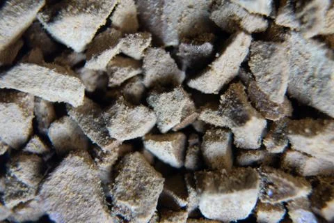 Piled granules texture background. Instant coffee closeup macro background Stock Photos