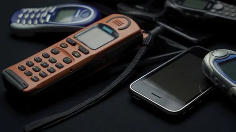 Piled Up Mobile Phones Stock Footage 126765115