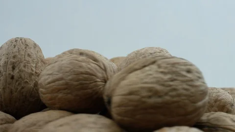 Piled Up Walnuts Spinning Stock Footage 98722706