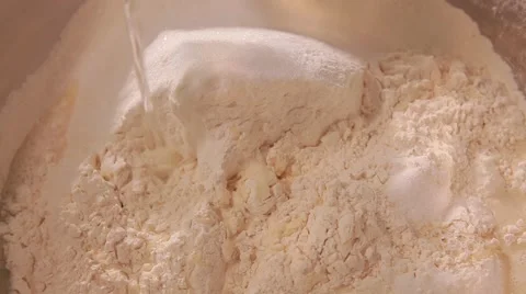 Piles Of Fresh Bread Dough, On A Bakerys Table Stock Footage 68506325