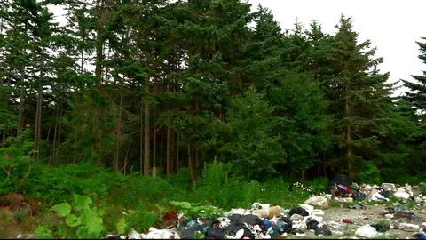 Piles of garbage and waste  Stock Footage 78228365