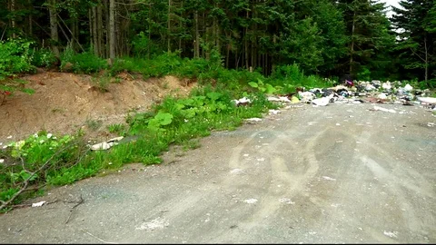 Piles of garbage and waste  Stock Footage 78228400